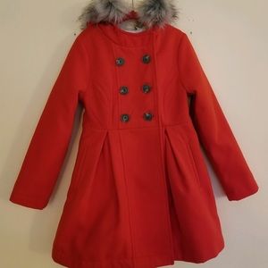 Red Pea Coat